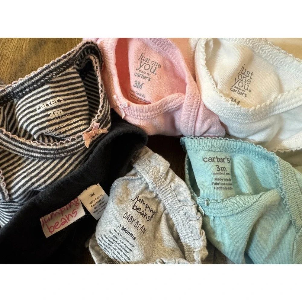Carters Baby Girl 3 Months Clothes Shirts Bodysuits Shorts Outfits Lot Mix Match